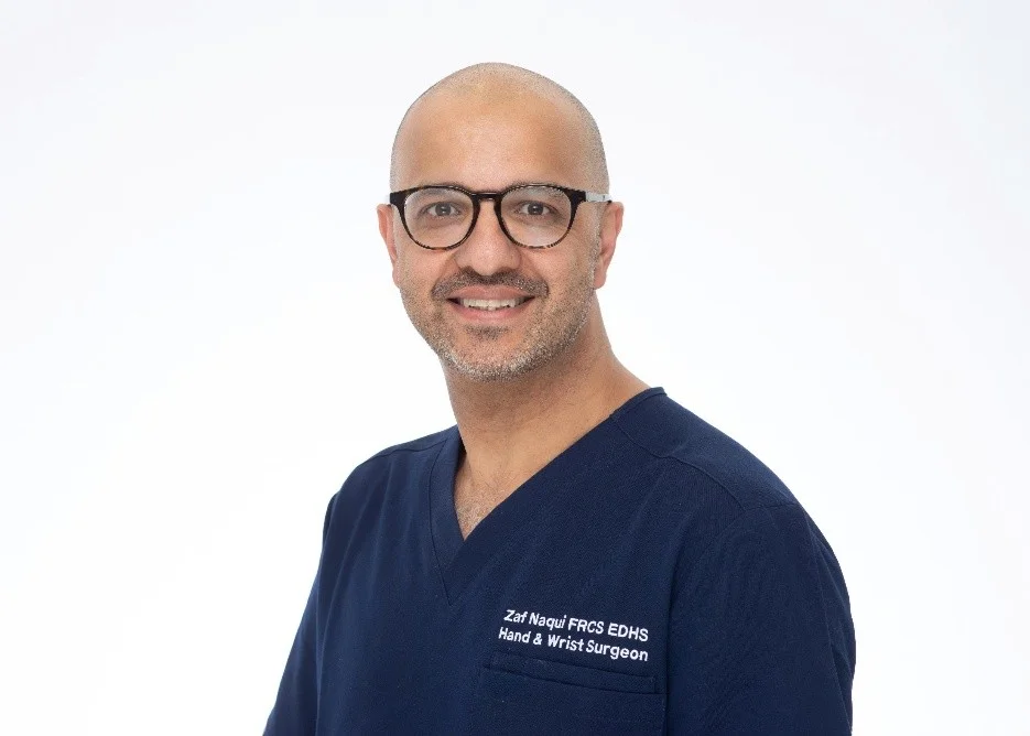 Mr Zaf Naqui, consultant hand and wrist surgeon in Manchester
